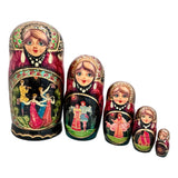 Fairytale story nesting dolls
