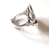 Free Form Adjustable Cherry Amber Ring BuyRussianGifts Store
