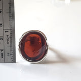 Free Form Adjustable Cherry Amber Ring BuyRussianGifts Store