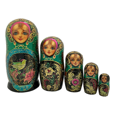 Green Russian Dolls BuyRussianGifts Store