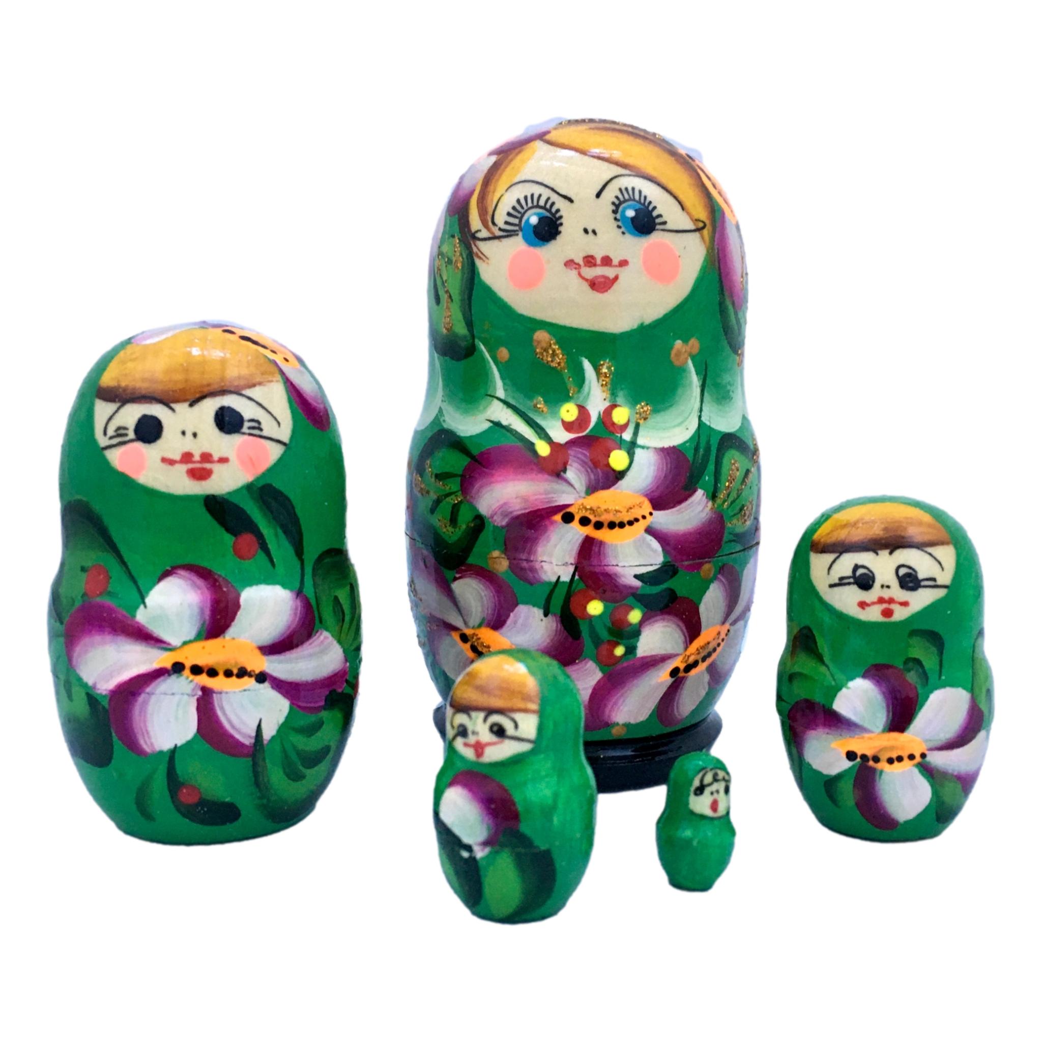 Russian Doll Green Dress