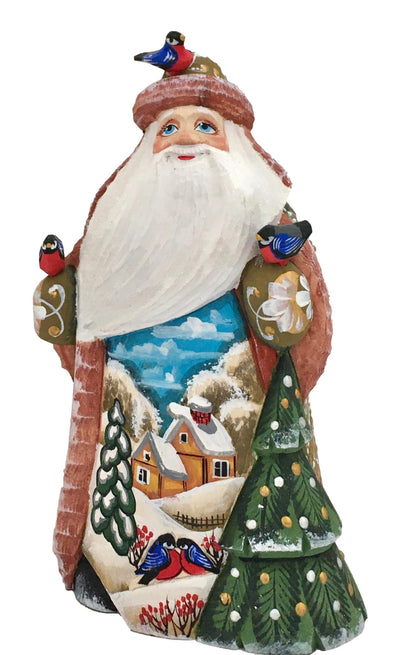 Green Santa with Birds BuyRussianGifts Store