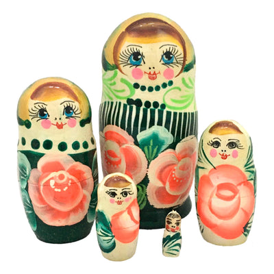 Green nesting dolls