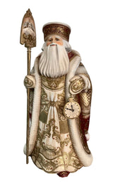 17” tall Russian Father Frost Red Gold One of a kind. BuyRussianGifts Store