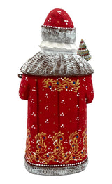 Carved Wooden Santa with Bird BuyRussianGifts Store