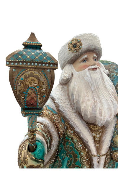 17” Tall Russian Father Frost Burgundy Gold. BuyRussianGifts Store