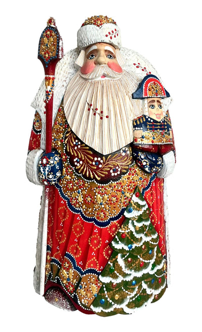 Large Wooden Father Frost Nutcracker Christmas Tree BuyRussianGifts Store