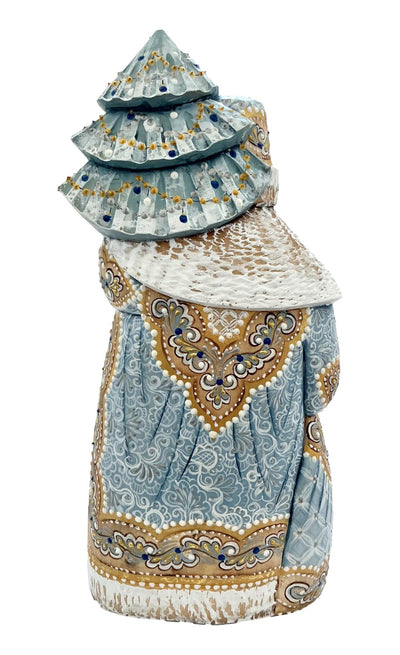 Russian Santa Christmas Tree Wooden Figurine BuyRussianGifts Store
