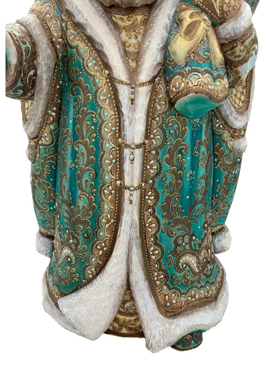 17” Tall Russian Father Frost Burgundy Gold. BuyRussianGifts Store