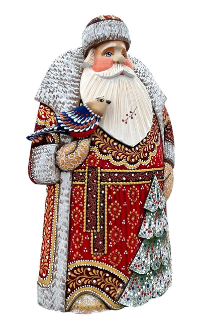 Wooden Grandfather Frost Bird Christmas Tree BuyRussianGifts Store