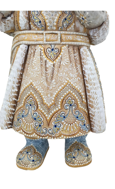 Russian Father Frost White Blue Coat BuyRussianGifts Store