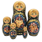 Traditional Nesting Dolls Pansies BuyRussianGifts Store