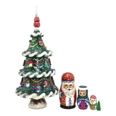 Christmas tree a set of Russian nesting dolls 