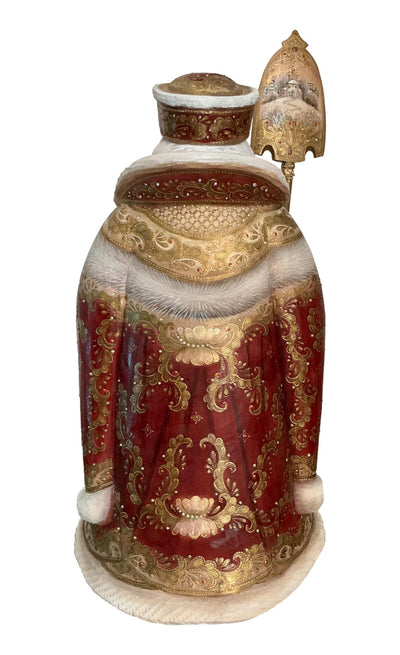 17” tall Russian Father Frost Red Gold One of a kind. BuyRussianGifts Store