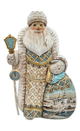 Vintage Wooden Santa with Bag of Presents BuyRussianGifts Store