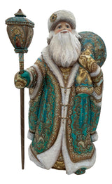 17” Tall Russian Father Frost Burgundy Gold. BuyRussianGifts Store