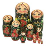 Large Traditional Nesting Dolls Set of 10 BuyRussianGifts Store