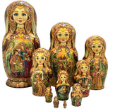 10 Piece Nesting Dolls Russian Fairytale Storyteller for Kids BuyRussianGifts Store