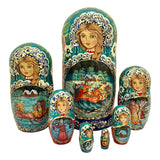 Russian Winter Nesting Dolls Set of 7 BuyRussianGifts Store