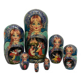 Russian Fairytale Nesting Dolls Large Set BuyRussianGifts Store