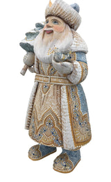 Russian Father Frost White Blue Coat BuyRussianGifts Store