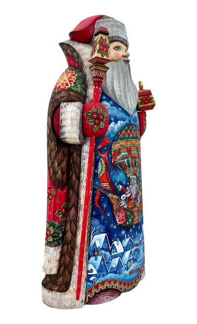 Wooden Santa Snow Queen Fairytale BuyRussianGifts Store