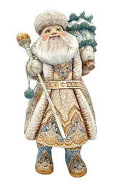 Russian Father Frost White Blue Coat BuyRussianGifts Store