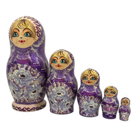 Russian matryoshka purple color