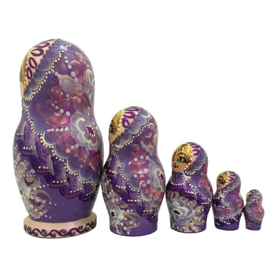 Purple stacking dolls 