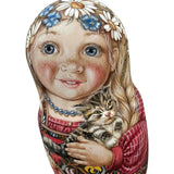 Unique Authentic Russian nesting dolls Farm Children BuyRussianGifts Store