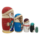 Unique Santa with a Friends Nesting Doll Set BuyRussianGifts Store