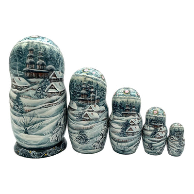 One of the Kind Russian Fairy Tale Matryoshka set of 5 BuyRussianGifts Store