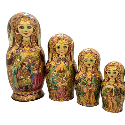 10 Piece Nesting Dolls Russian Fairytale Storyteller for Kids BuyRussianGifts Store