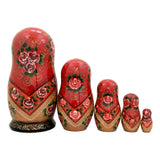 Russian Matryoshka Dolls Red Scarf BuyRussianGifts Store