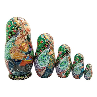 Russian Nesting Dolls Fairytale Set of 5 BuyRussianGifts Store