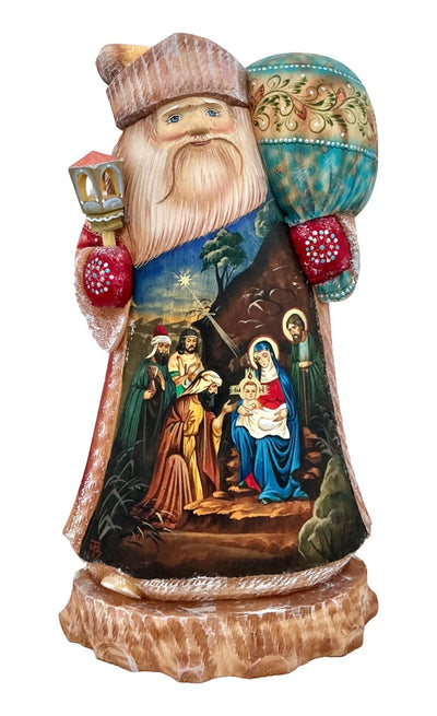 Nativity Santa hand crafted 