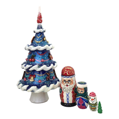 Nesting Christmas tree doll