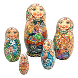 Russian Nesting Dolls Fairytale Set of 5 BuyRussianGifts Store