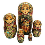 Green Russian Dolls 5 Piece Set BuyRussianGifts Store