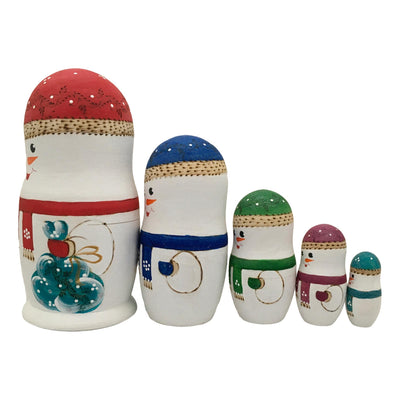 Family of Snowmen Nesting Dolls BuyRussianGifts Store