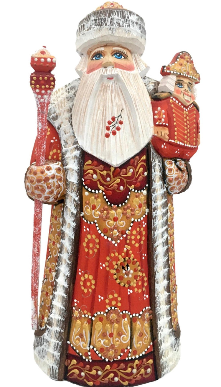 Russian Santa wooden figurine 