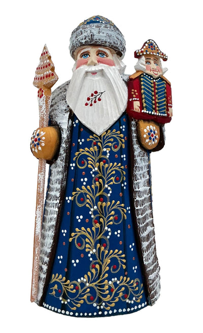 Russian Santa Dark Blue Robe BuyRussianGifts Store