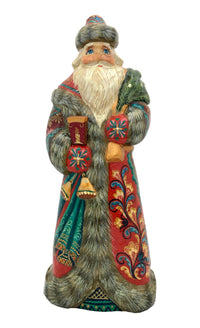 Traditional Wooden Santa Lacquered BuyRussianGifts Store