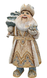 Russian Father Frost White Blue Coat BuyRussianGifts Store