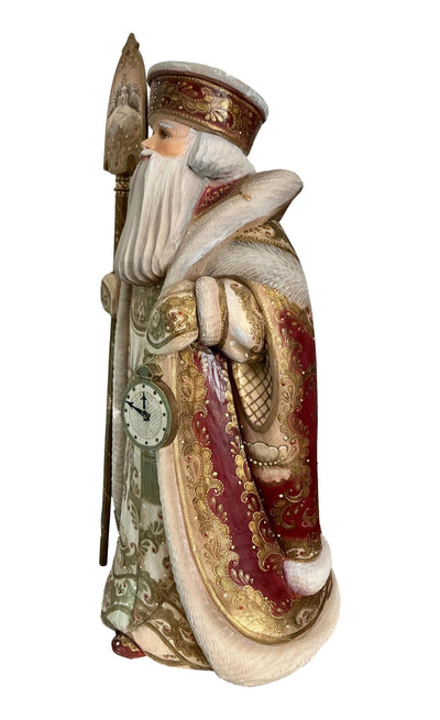 17” tall Russian Father Frost Red Gold One of a kind. BuyRussianGifts Store