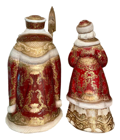 Large Grandfather Frost Snowmaiden Unique Russian Art BuyRussianGifts Store