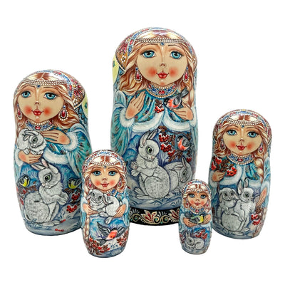 Unique Russian Nesting Dolls 5 Piece Set BuyRussianGifts Store