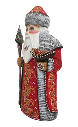 Wooden Santa with Bird BuyRussianGifts Store