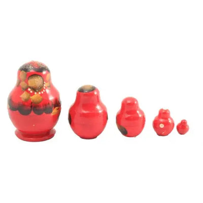 Red with Gold Small Nesting doll