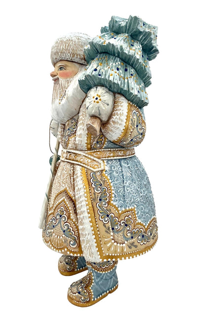 Russian Father Frost White Blue Coat BuyRussianGifts Store